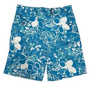 Jennifer & Grace Blue Floral Stretch Shorts - Size 6